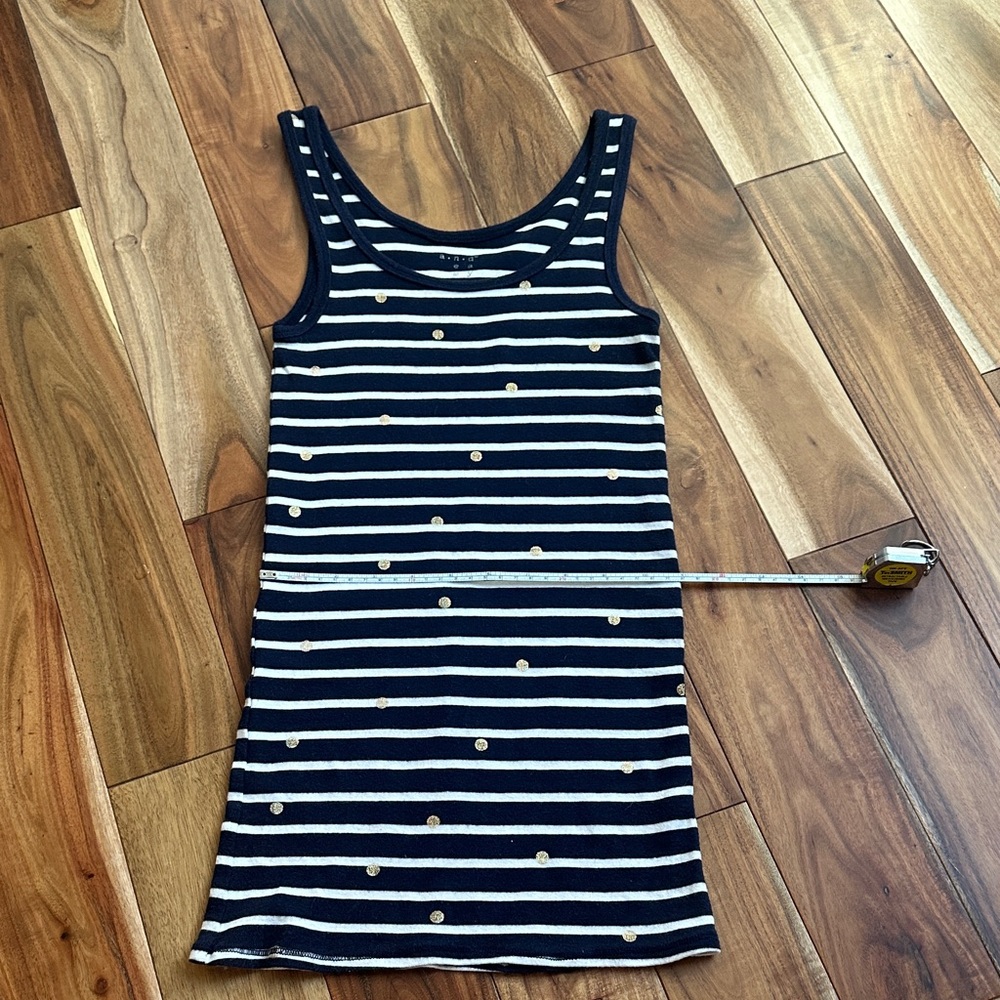Striped Sleeveless tank top  with Polka Dots